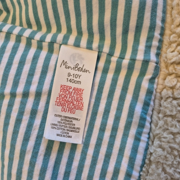 Mini Boden girls size 9-10 years hooded Sherpa fleece jersey lined vest VGUC - Picture 2 of 6